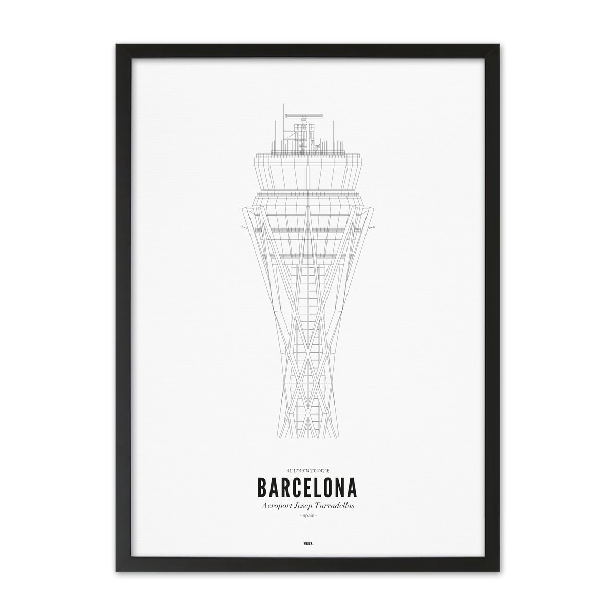 Poster von Flughafen Barcelona | WIJCK.